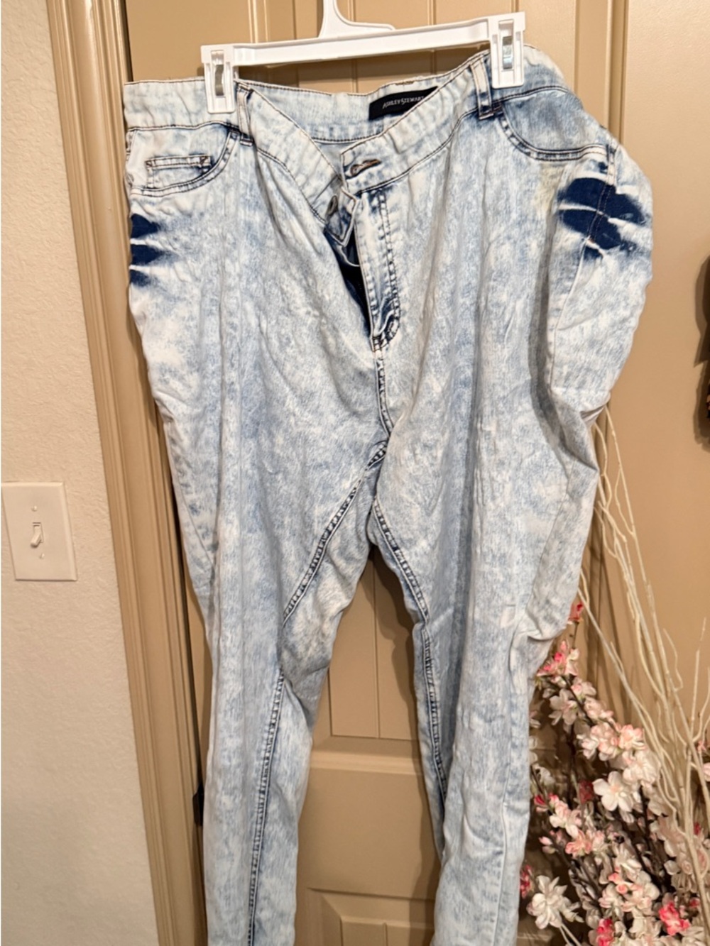 Ashley Stewart Light Blue Acid-Wash Women’s Jeans